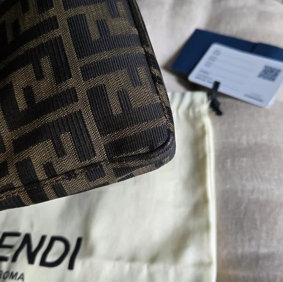 Fendi Zucca FF Pochette Shoulder Bag - Picture 11 of 16